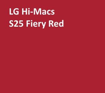 Акриловый камень LG Hi-Macs S25 Fiery Red